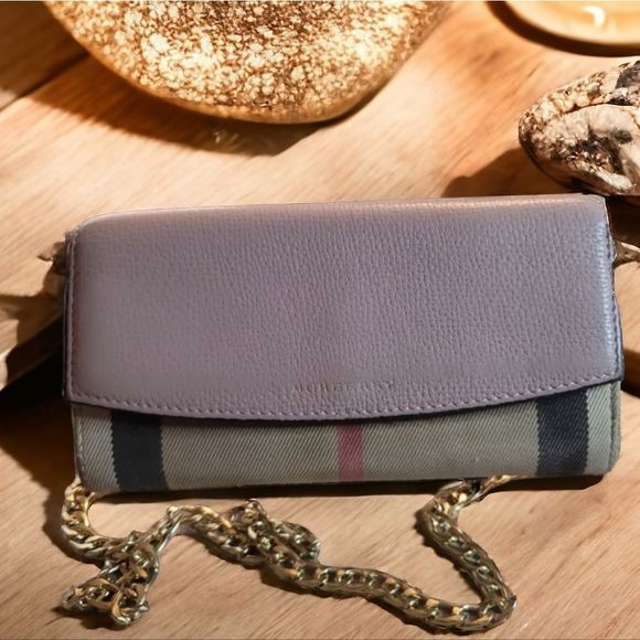 BURBERRY Exploded Check Pattern Leather Continental Wallet in EUC with COA - Picture 15 of 15